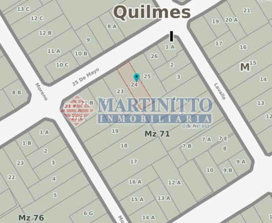 TERRENO + PROYECTO APROBADO QUILMES CENTRO ZONA R1 EDIFICIO 8 PISOS IDEAL INVERSOR